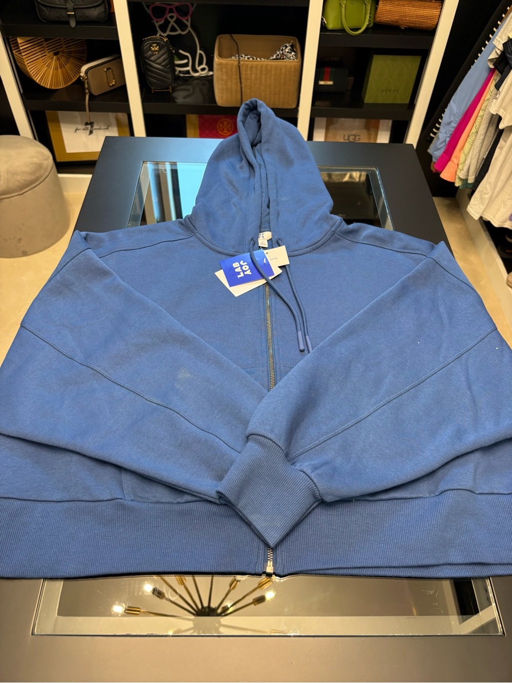 🆕🎉NWT JoyLab Light Blue Zip Hoodie with Mid-Blue Straight Jeans - Picture 6 of 12